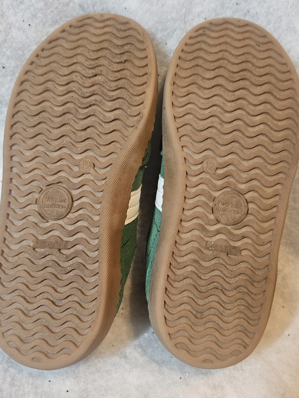Wonder Nation Green Sport Sneakers Toddler Size 12